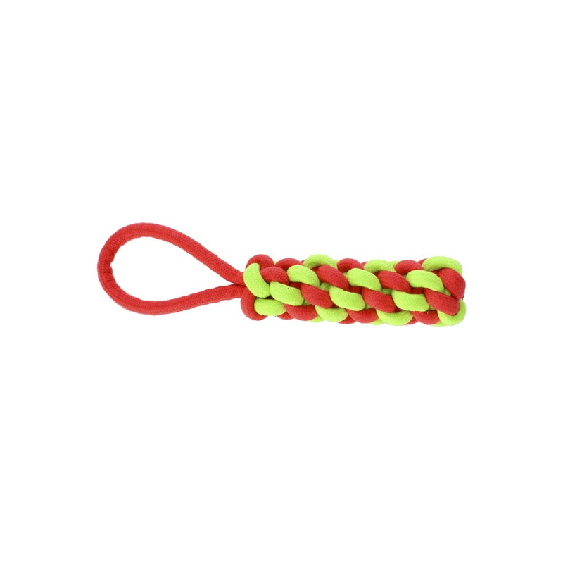 Dingo Zabawka dla psa - Kolba z rączką Energy 32cm czerwono-zielona - All4Animals