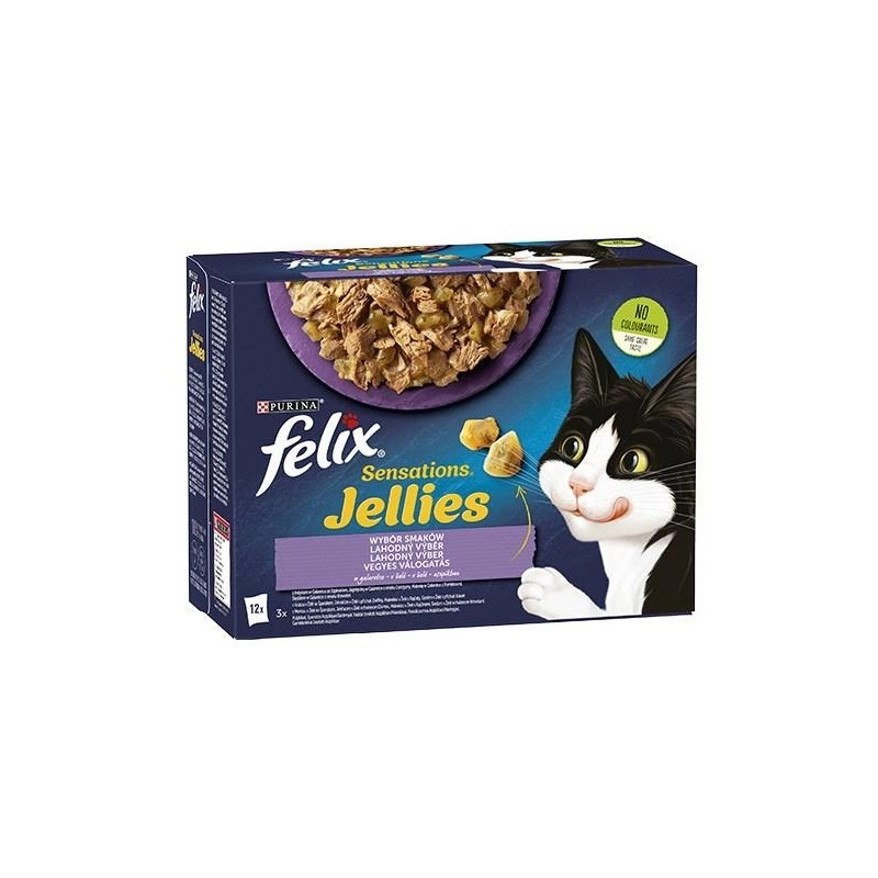 Felix Sensations Mix w galaretce saszetki 12x85g - All4Animals