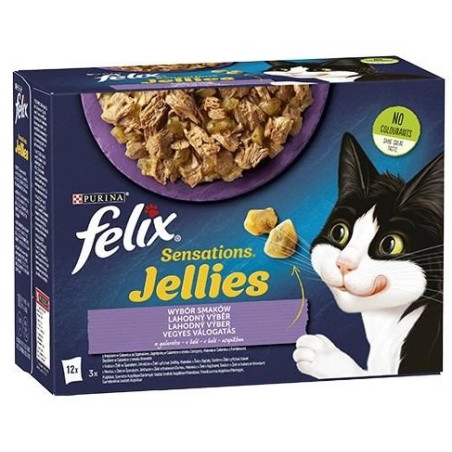 Felix Sensations Mix w galaretce saszetki 12x85g - All4Animals