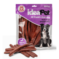 IdeaPet Paski z kaczką 500g - All4Animals