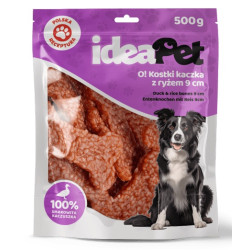 IdeaPet Kostki z kaczką i ryżem 9cm 500g - All4Animals