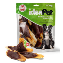 IdeaPet Uszka królicze z wołowiną 500g - All4Animals