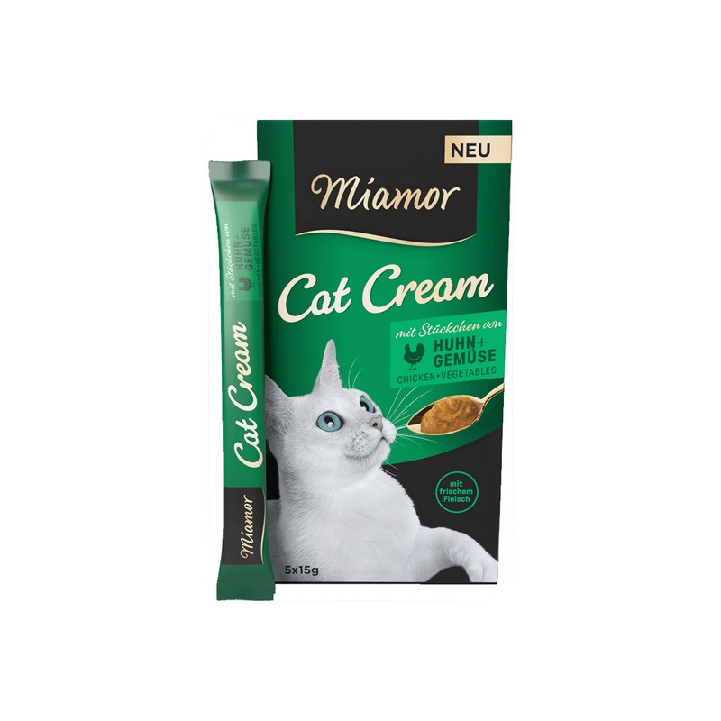 Miamor Cat Cream Kurczak i warzywa 6x15g - All4Animals