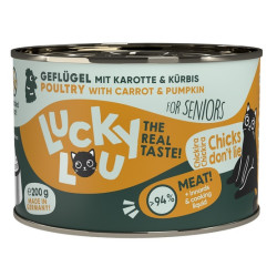 Lucky Lou Lifestage Senior Drób puszka 200g - All4Animals