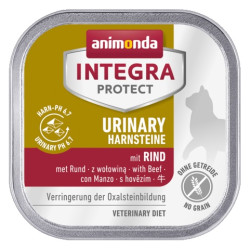 Animonda Integra Protect Urinary Harnsteine Oxalate dla kota - z wołowiną tacka 100g - All4Animals