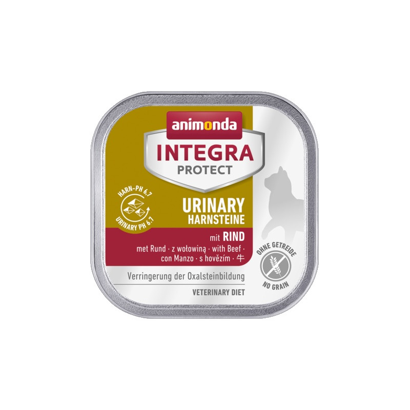 Animonda Integra Protect Urinary Harnsteine Oxalate dla kota - z wołowiną tacka 100g - All4Animals