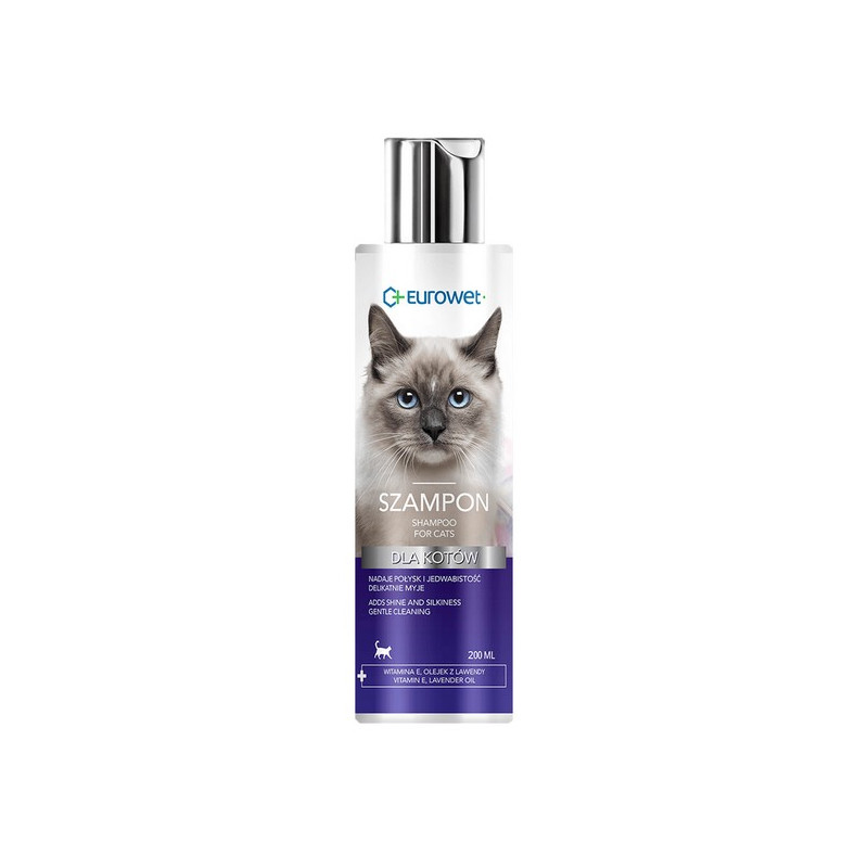Eurowet Szampon dla  kotów 200ml - All4Animals