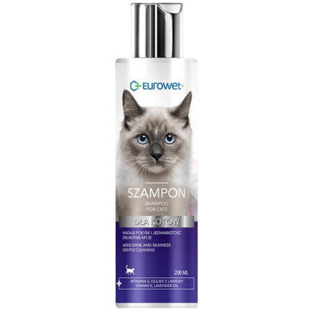 Eurowet Szampon dla  kotów 200ml - All4Animals