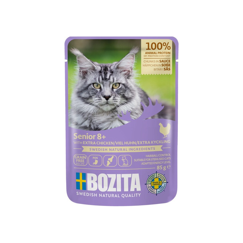 Bozita Cat Senior 8+ Kurczak w sosie saszetka 85g - All4Animals