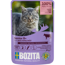 Bozita Cat Senior 8+ Wołowina w sosie saszetka 85g - All4Animals