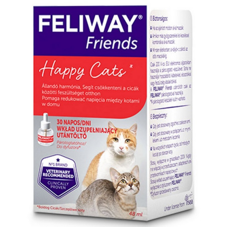 Feliway Friends - kocie feromony Wkład uzupełniający 48ml (30 dni) - All4Animals
