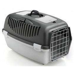 Stefanplast Transporter Gulliver 3 metalowe drzwi szary - All4Animals