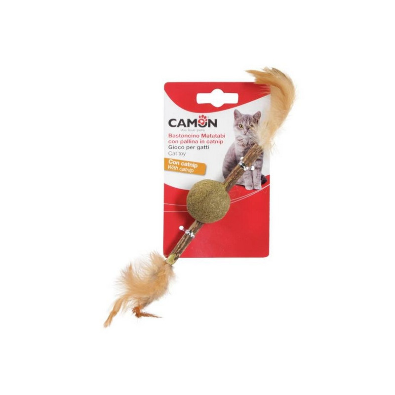 Camon Cat Toy Matatabi Kij z piłką z kocimiętką - All4Animals