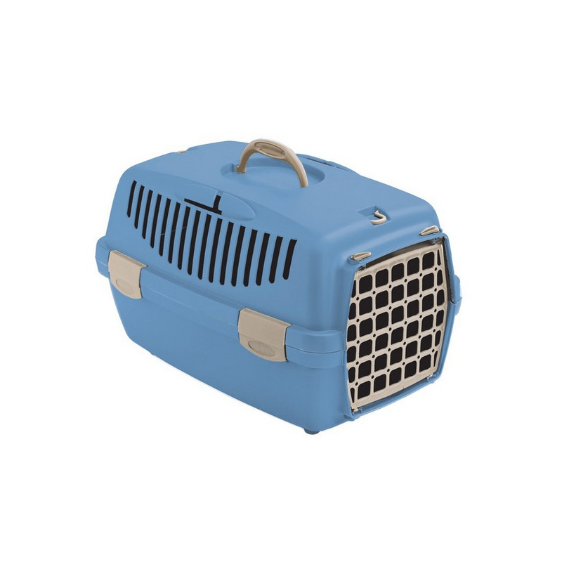 Stefanplast Transporter Gulliver 1 plastikowe drzwi niebieski - All4Animals