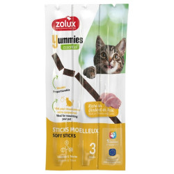 Zolux Yummies Miękki przysmak dla kota - Pałeczki Indyk & Wątróbka 3x5g - All4Animals