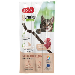 Zolux Yummies Miękki przysmak dla kota - Pałeczki Jagnięcina & Ryż 3x5g - All4Animals