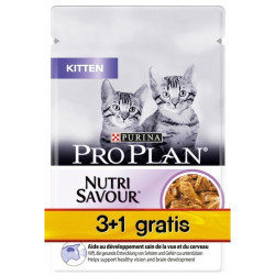 Purina Pro Plan Cat Kitten saszetka 4x85g 3+1 gratis - All4Animals