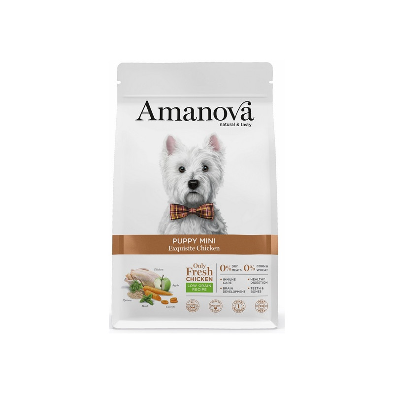 Amanova Dog Puppy Mini Exquisite Chicken - kurczak 500g - All4Animals