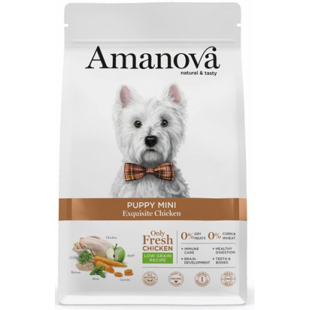 Amanova Dog Puppy Mini Exquisite Chicken - kurczak 500g - All4Animals