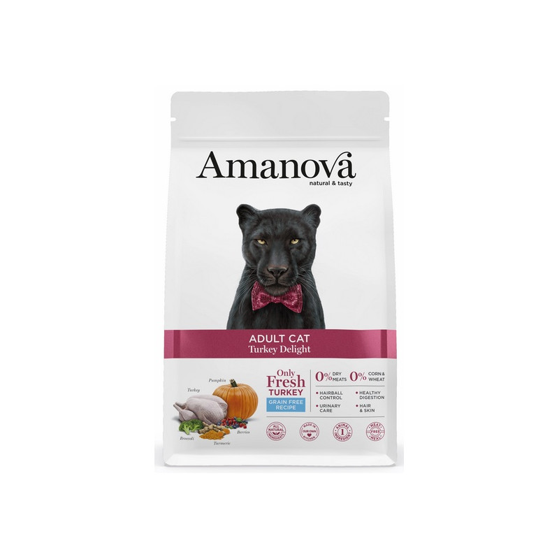 Amanova Cat Adult Turkey Delight - indyk 4kg - All4Animals