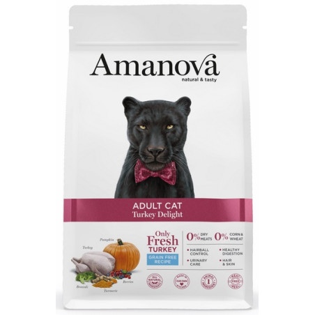 Amanova Cat Adult Turkey Delight - indyk 4kg - All4Animals