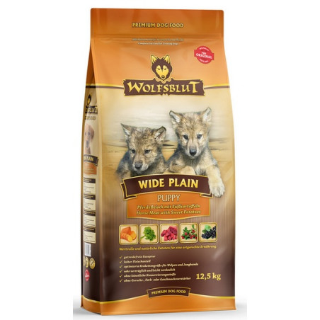 Wolfsblut Dog Wide Plain Puppy - konina i bataty 12,5kg - All4Animals