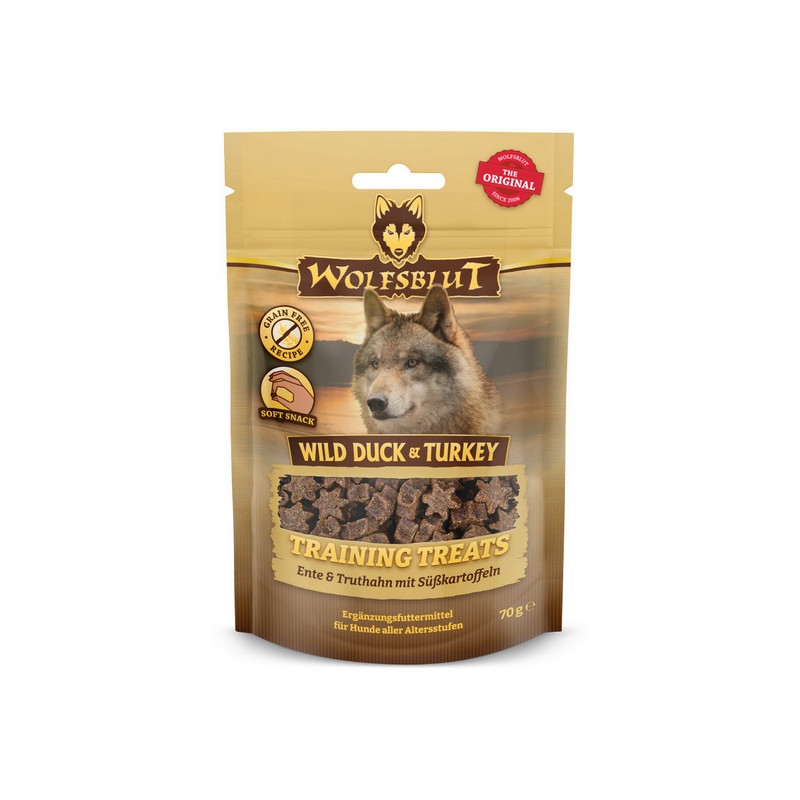 Wolfsblut Dog Training Treats Wild Duck & Turkey 70g - All4Animals
