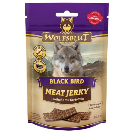 Wolfsblut Dog Meat Jerky Black Bird 80g - All4Animals