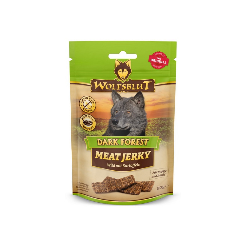 Wolfsblut Dog Meat Jerky Dark Forest 80g - All4Animals