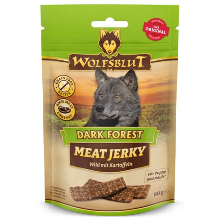 Wolfsblut Dog Meat Jerky Dark Forest 80g - All4Animals