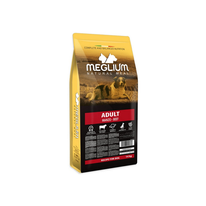 Meglium Dog Adult Beef 14kg - All4Animals