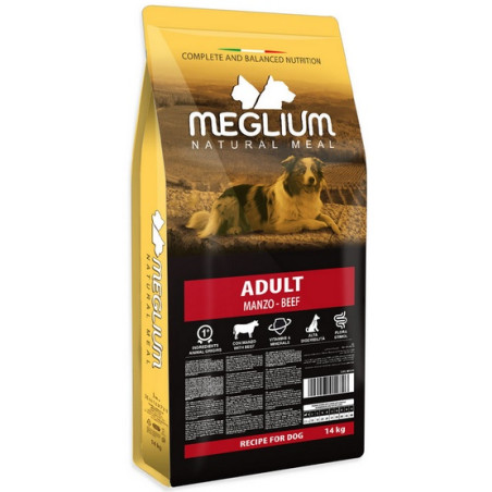 Meglium Dog Adult Beef 14kg - All4Animals