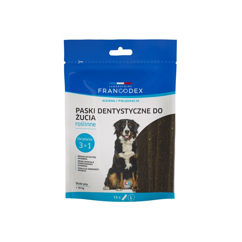 Francodex Paski Dental L 15szt 502,5g - All4Animals