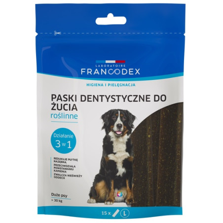 Francodex Paski Dental L 15szt 502,5g - All4Animals