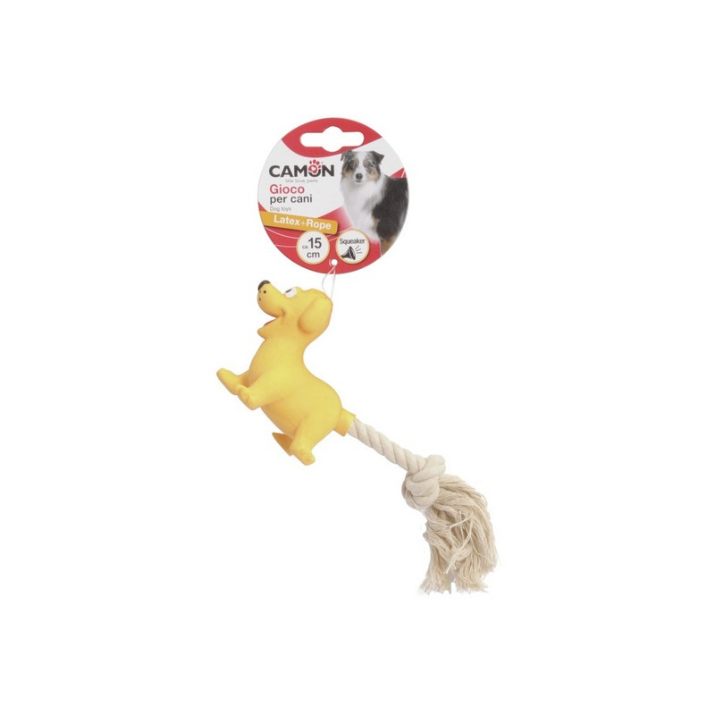 Camon Lateksowa zabawka z liną 15cm - All4Animals