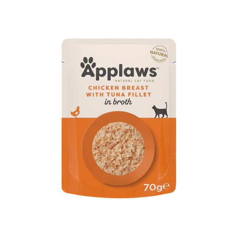 Applaws saszetka dla kota Kurczak z Tuńczykiem w rosole 70g - All4Animals