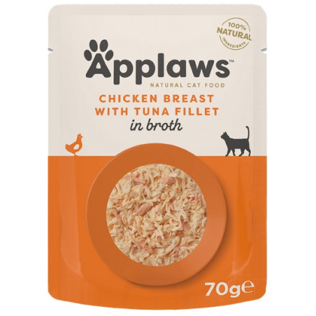 Applaws saszetka dla kota Kurczak z Tuńczykiem w rosole 70g - All4Animals