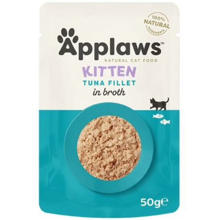 Applaws saszetka dla kota Kitten Tuńczyk w rosole 50g - All4Animals