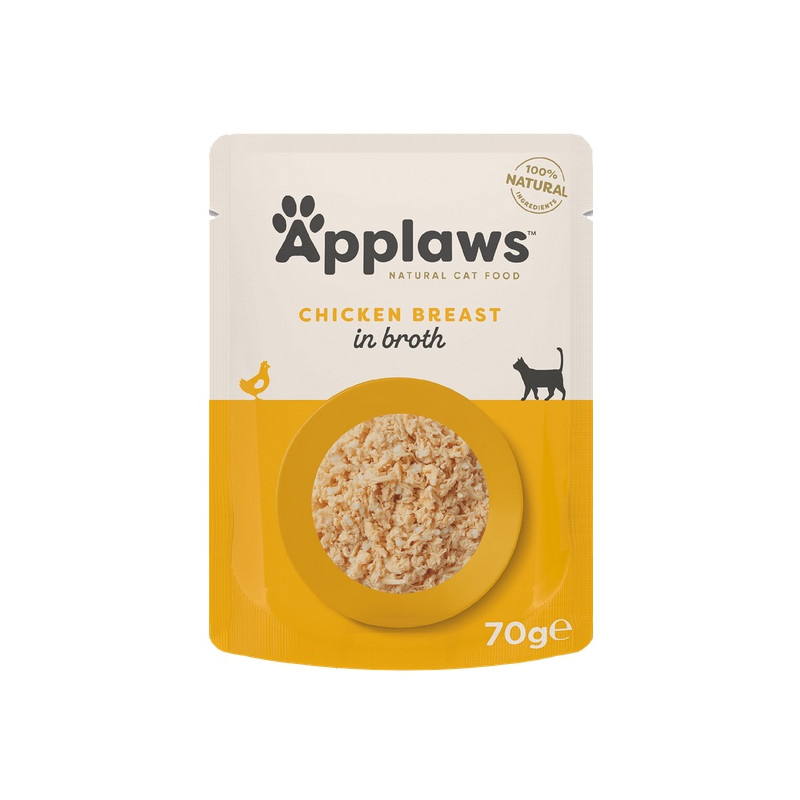 Applaws saszetka dla kota Kurczak w rosole 70g - All4Animals