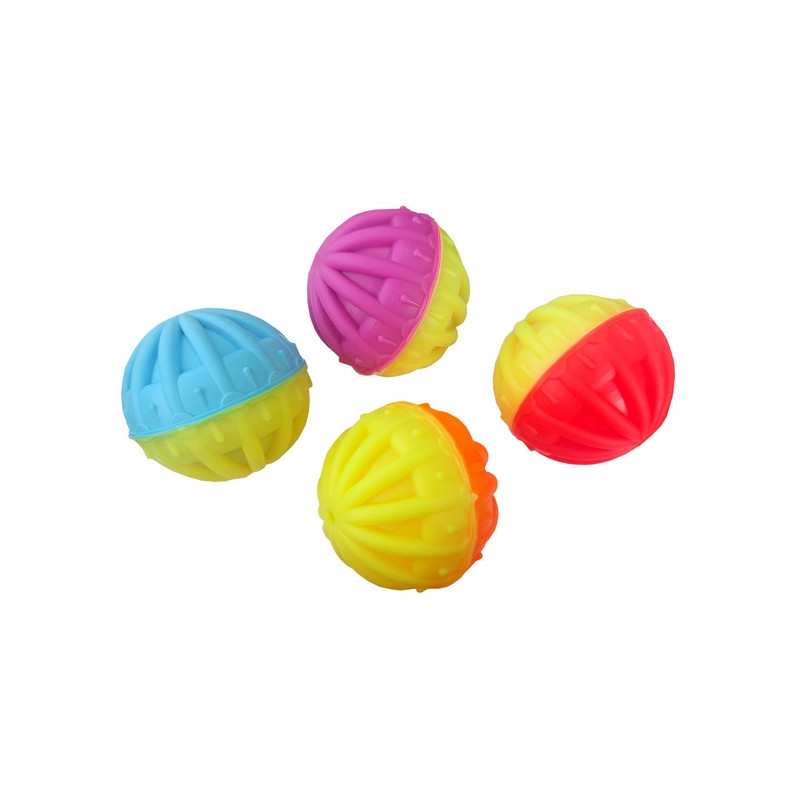 Sum-Plast Zabawka Piłka z gwizdkiem nr4 8cm - All4Animals