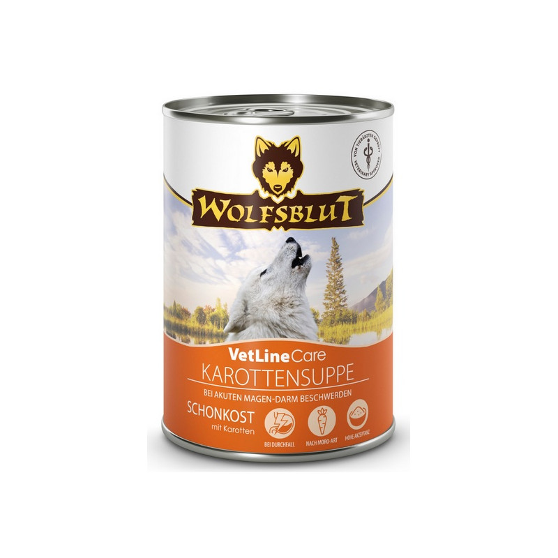 Wolfsblut Dog VetLine Care Carrot Soup - zupa marchewkowa puszka 395g - All4Animals