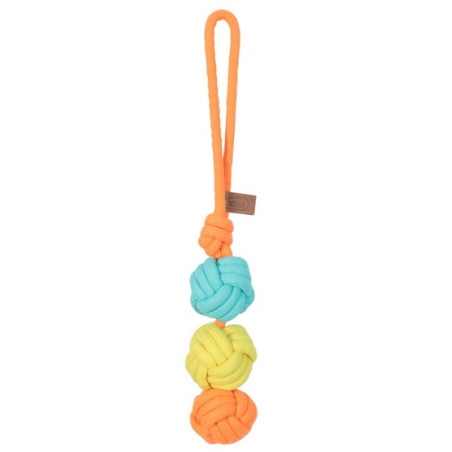 Zolux Zabawka dla psa szarpak trzy piłki sznur Twist 42cm - All4Animals