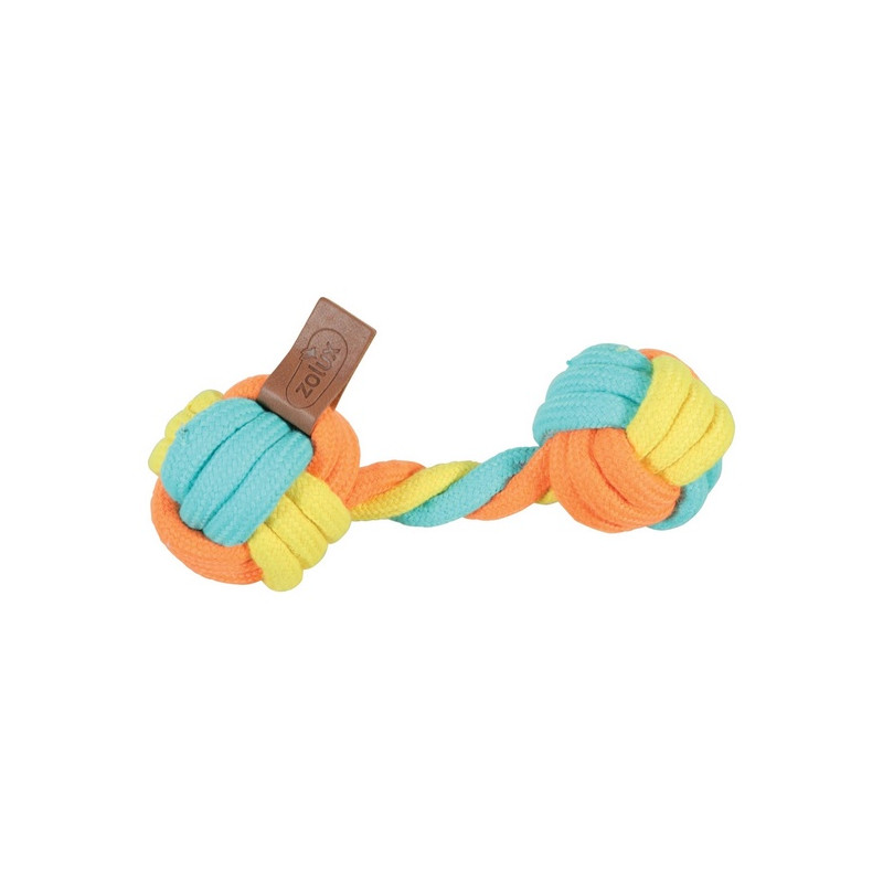 Zolux Zabawka dla psa gryzak hantel sznur Twist 18cm - All4Animals
