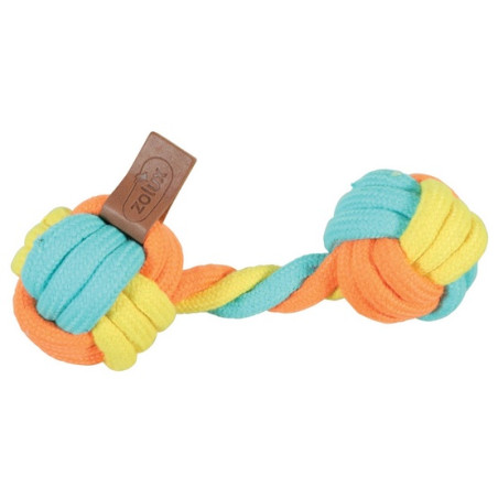 Zolux Zabawka dla psa gryzak hantel sznur Twist 18cm - All4Animals