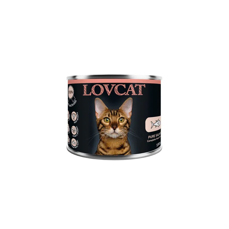 Lovcat Pure Salmon puszka 190g - All4Animals