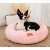 MIMIKO Pets Legowisko Shaggy okrągłe M 45cm różowe - All4Animals