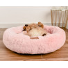 MIMIKO Pets Legowisko Shaggy okrągłe M 45cm różowe - All4Animals