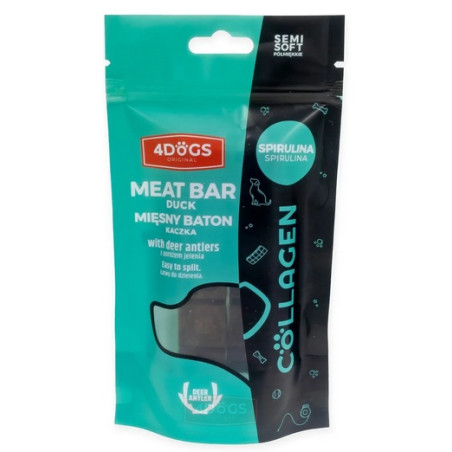 4DOGS Batony Semi-Soft Spirulina i poroże 2szt - All4Animals