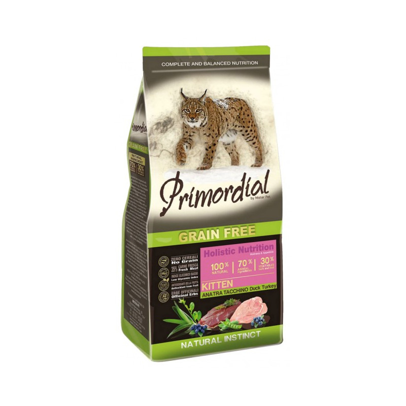 Primordial Cat Grain Free Kitten Duck & Turkey 400g - All4Animals