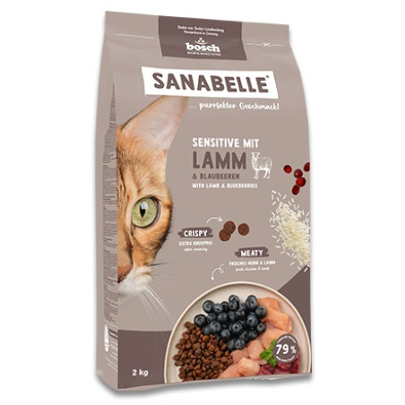 Sanabelle Adult Sensitive Lamb z jagnieciną 400g - All4Animals
